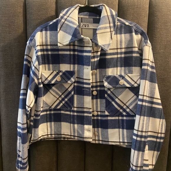 Cropped Plaid Zara Jacket - Picture 7 of 9